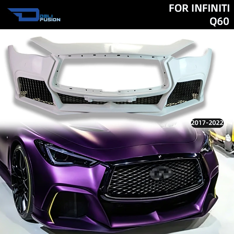 Project Black S Concept Front Bumper For 2017-2022 Infiniti Q60 Q60S Carbon Fiber CF Bumper Cover
Project Black S Concept Front Bumper For 2017-2022 Infiniti Q60 Q60S Carbon Fiber CF Bumper Cover
