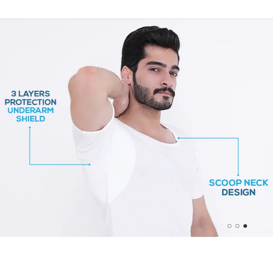 Silver Anti-odor Technology Keeps It Smelling Fresh All-day Protects Your Dress Sweat Proof Undershirts Sweatproof T Shirt
Silver Anti-odor Technology Keeps It Smelling Fresh All-day Protects Your Dress Sweat Proof Undershirts Sweatproof T Shirt