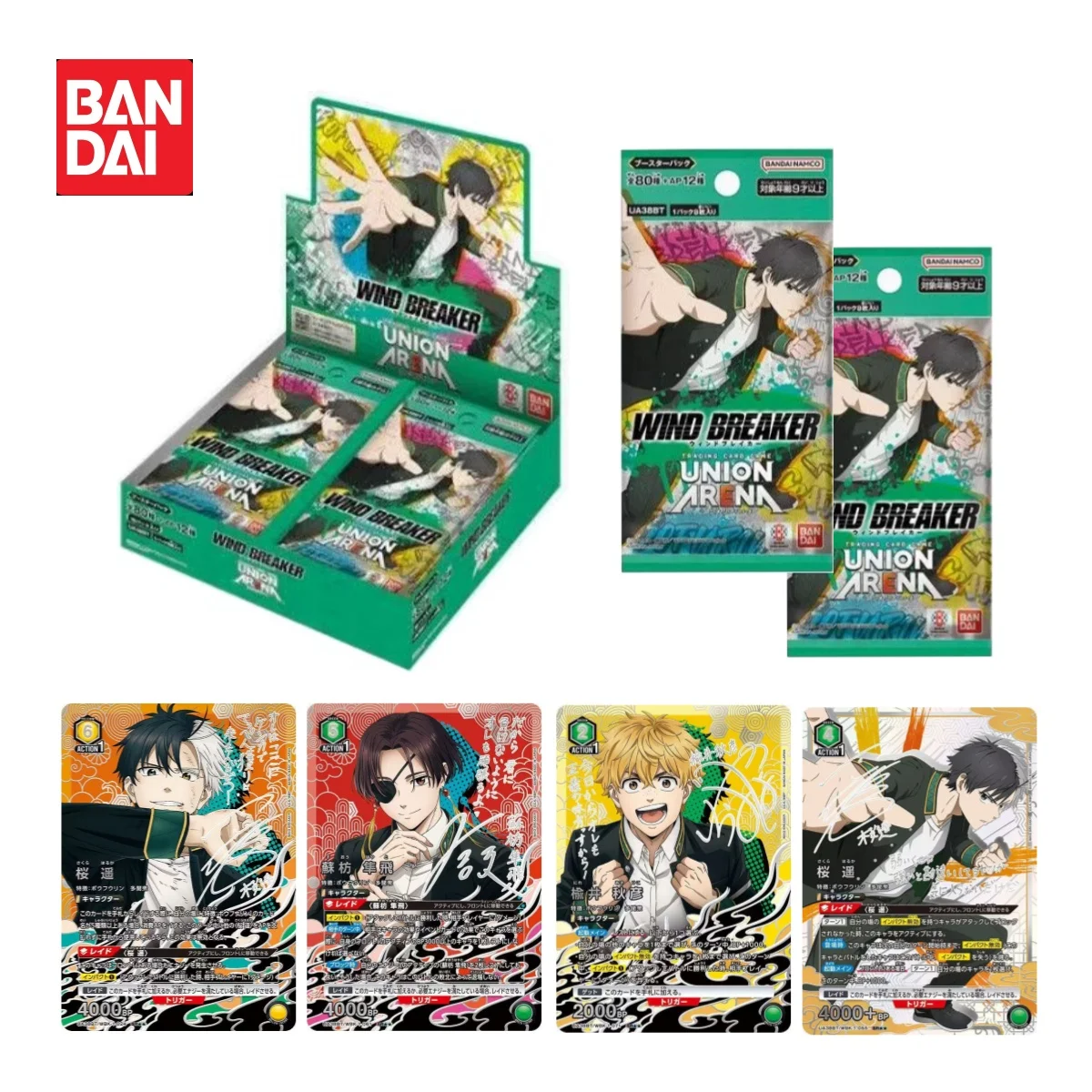 Bandai Union Arena Trading Card Game WIND BREAKER Booster Pack UA38BT Anime Peripheral Collection Card Kids Toys and Gifts
Bandai Union Arena Trading Card Game WIND BREAKER Booster Pack UA38BT Anime Peripheral Collection Card Kids Toys and Gifts
