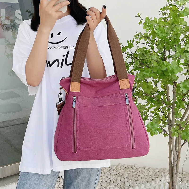 Large Capacity Canvas Women's Bag Casual Crossbody Korean Version Fashionable Tote Simple Handbag Casual
Large Capacity Canvas Women's Bag Casual Crossbody Korean Version Fashionable Tote Simple Handbag Casual
