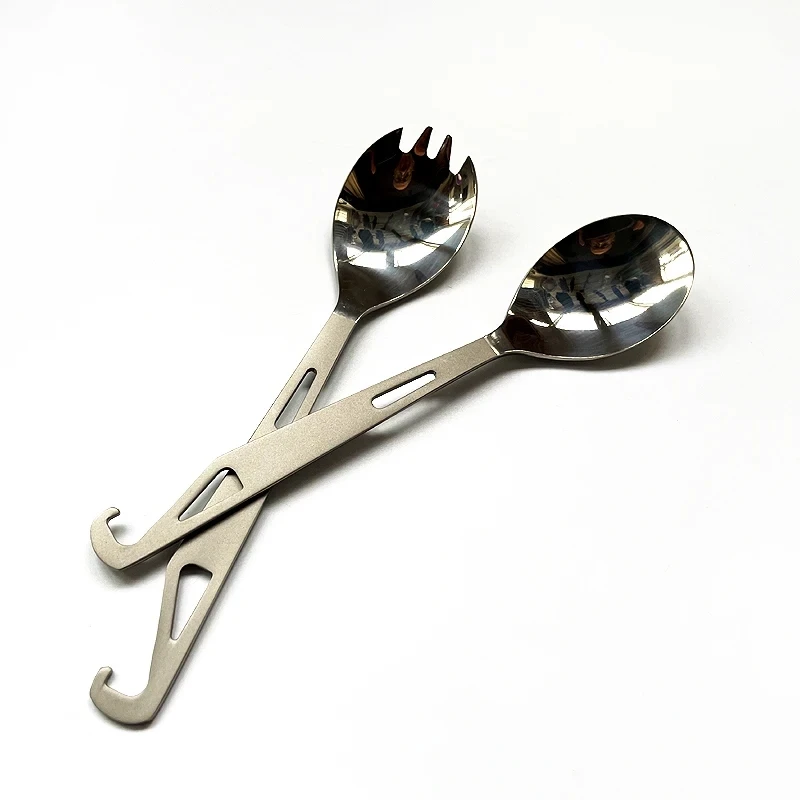 1pc Titanium Alloy Spoon Outdoor EDC Tool Camping Tableware Fork Travel Supplies Gift
1pc Titanium Alloy Spoon Outdoor EDC Tool Camping Tableware Fork Travel Supplies Gift