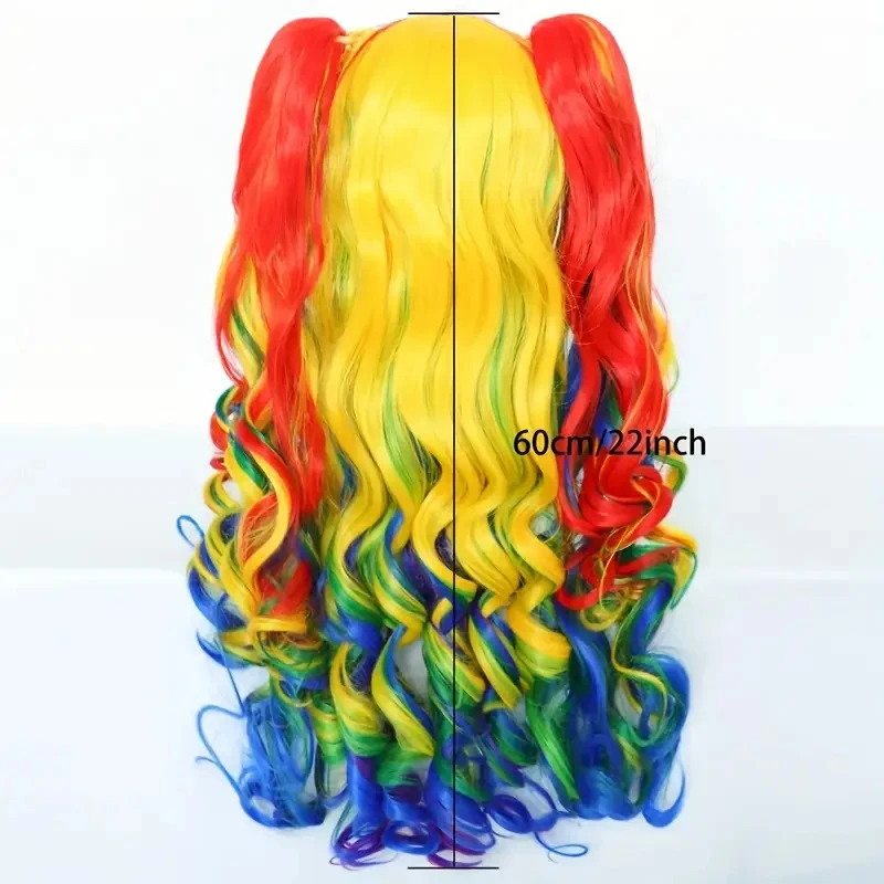 , European and American anime cosplay, claw clip double ponytail set, Halloween wig
, European and American anime cosplay, claw clip double ponytail set, Halloween wig