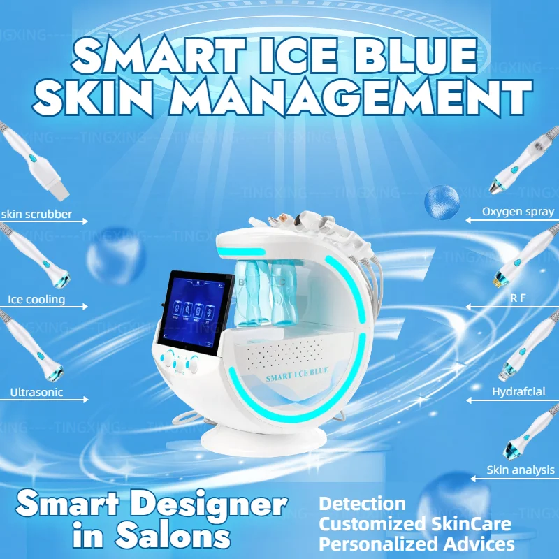 Ice Blue Magic Microdermabrasion Mirror Skin Analyzer Oxygen Machine Professional Ultrasound Care Cryotherapy for Advanced
Ice Blue Magic Microdermabrasion Mirror Skin Analyzer Oxygen Machine Professional Ultrasound Care Cryotherapy for Advanced
