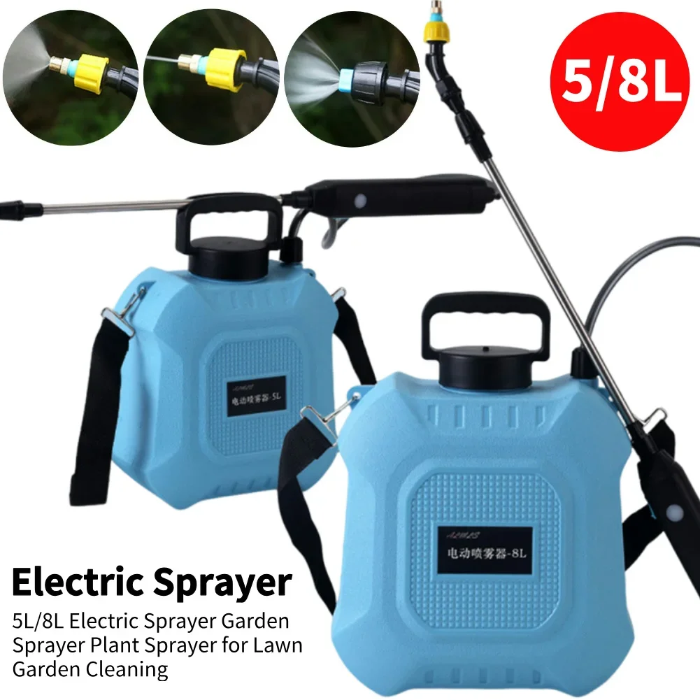 Распылитель с питанием от аккумулятора 5/8 л, перезаряжаемой USB-ручкой и выдвижной палочкой, распылитель воды для садового газона и другой чистки
Распылитель с питанием от аккумулятора 5/8 л, перезаряжаемой USB-ручкой и выдвижной палочкой, распылитель воды для садового газона и другой чистки