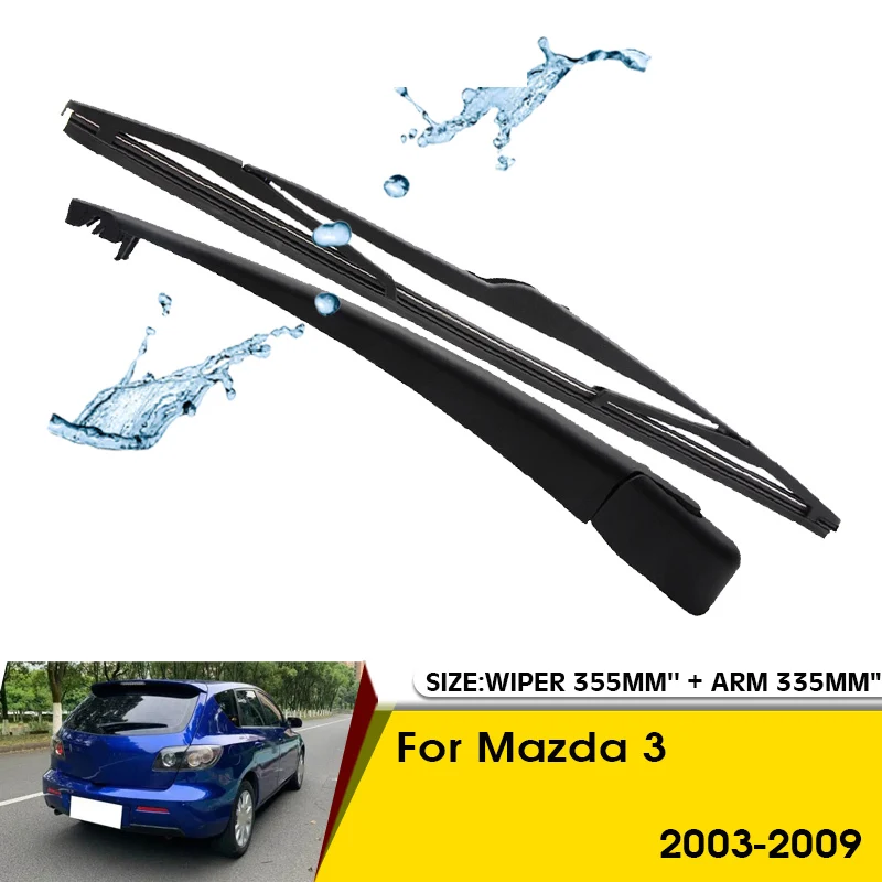Car Wiper Blade For Mazda 3 2003-2009 Rear Back Windshield Windscreen Rear Wiper 355mm+Arm 335mm Car Accessories
Car Wiper Blade For Mazda 3 2003-2009 Rear Back Windshield Windscreen Rear Wiper 355mm+Arm 335mm Car Accessories