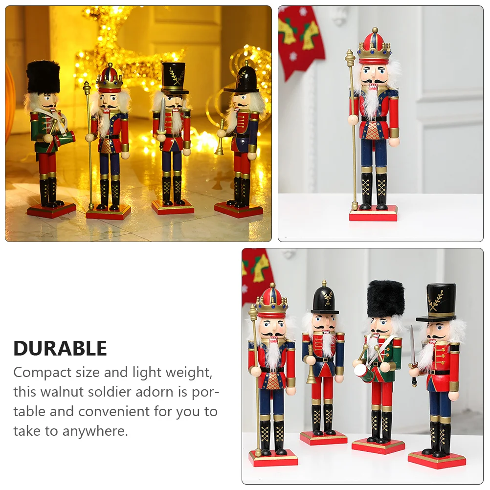 1Pcs Xmas Desktop Crafts Classic Soldier Shape Beautiful Fun Decoration Long Service Time Walnut Soldier Adorn
1Pcs Xmas Desktop Crafts Classic Soldier Shape Beautiful Fun Decoration Long Service Time Walnut Soldier Adorn