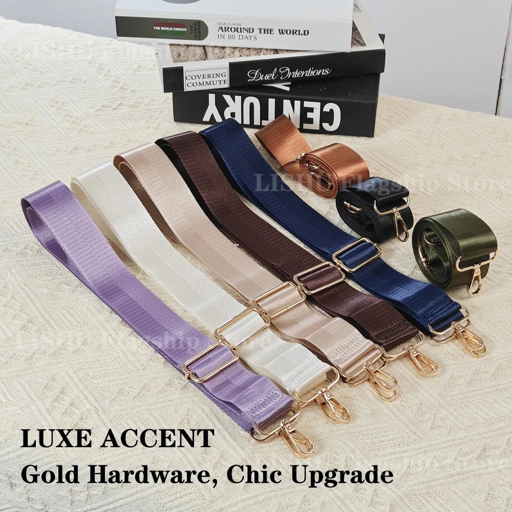 3.8CM Wide Nylon Replacement Bag Strap Adjustable Crossbody Shoulder Gold Hardware Soft Purse Strap for Handbag Tote 8 Colors
3.8CM Wide Nylon Replacement Bag Strap Adjustable Crossbody Shoulder Gold Hardware Soft Purse Strap for Handbag Tote 8 Colors