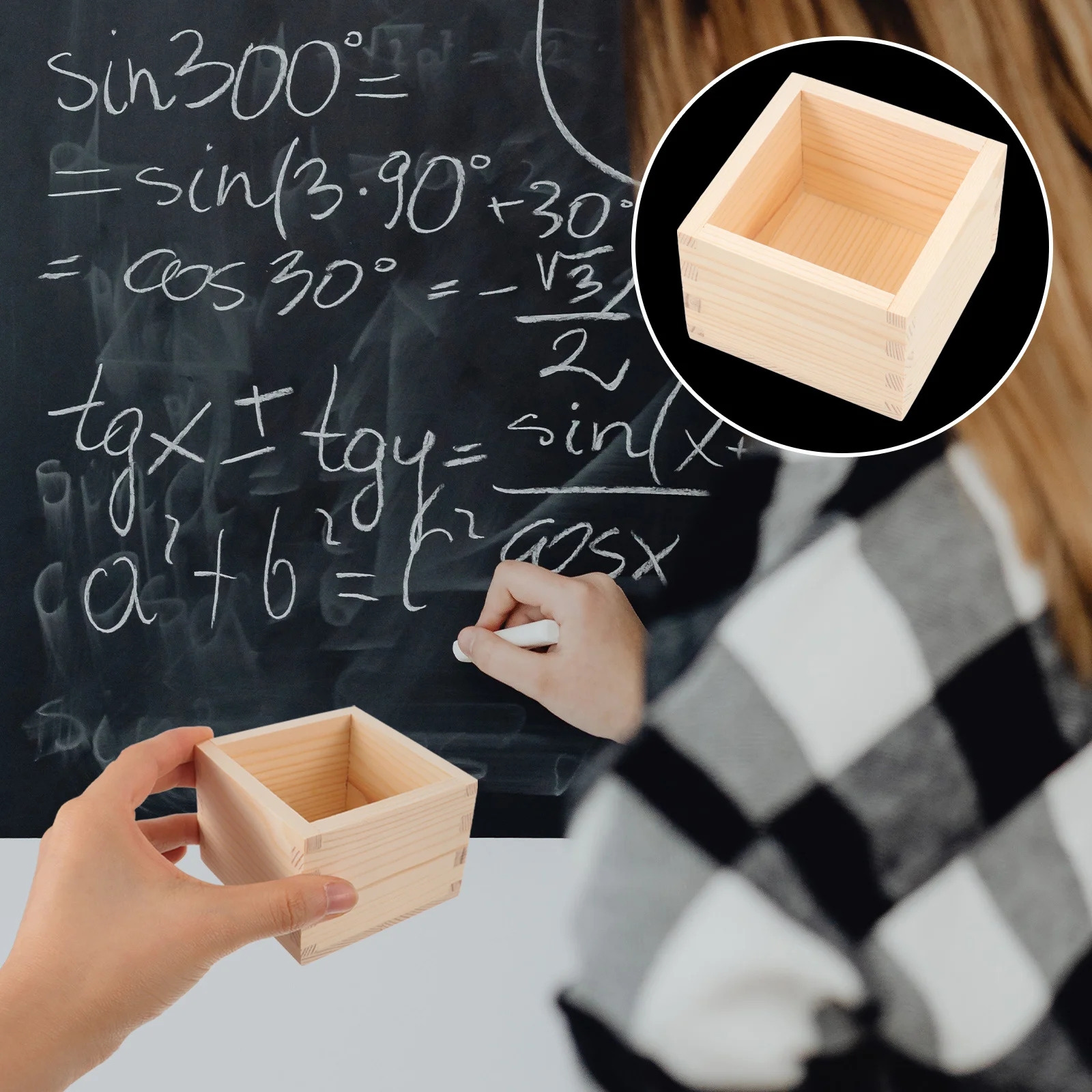 Wood Pencil Holder Chalk Organizer Desktop Storage Box Makeup Brush Holder Wood Pen Organizer for Home Office Desk Use
Wood Pencil Holder Chalk Organizer Desktop Storage Box Makeup Brush Holder Wood Pen Organizer for Home Office Desk Use