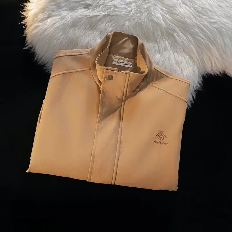 Мужская рабочая куртка на осень-зиму, винтажный американский дизайн, с воротником-стойкой, в стиле пэчворк, большие размеры, 250 пу, цветной, топ
Мужская рабочая куртка на осень-зиму, винтажный американский дизайн, с воротником-стойкой, в стиле пэчворк, большие размеры, 250 пу, цветной, топ