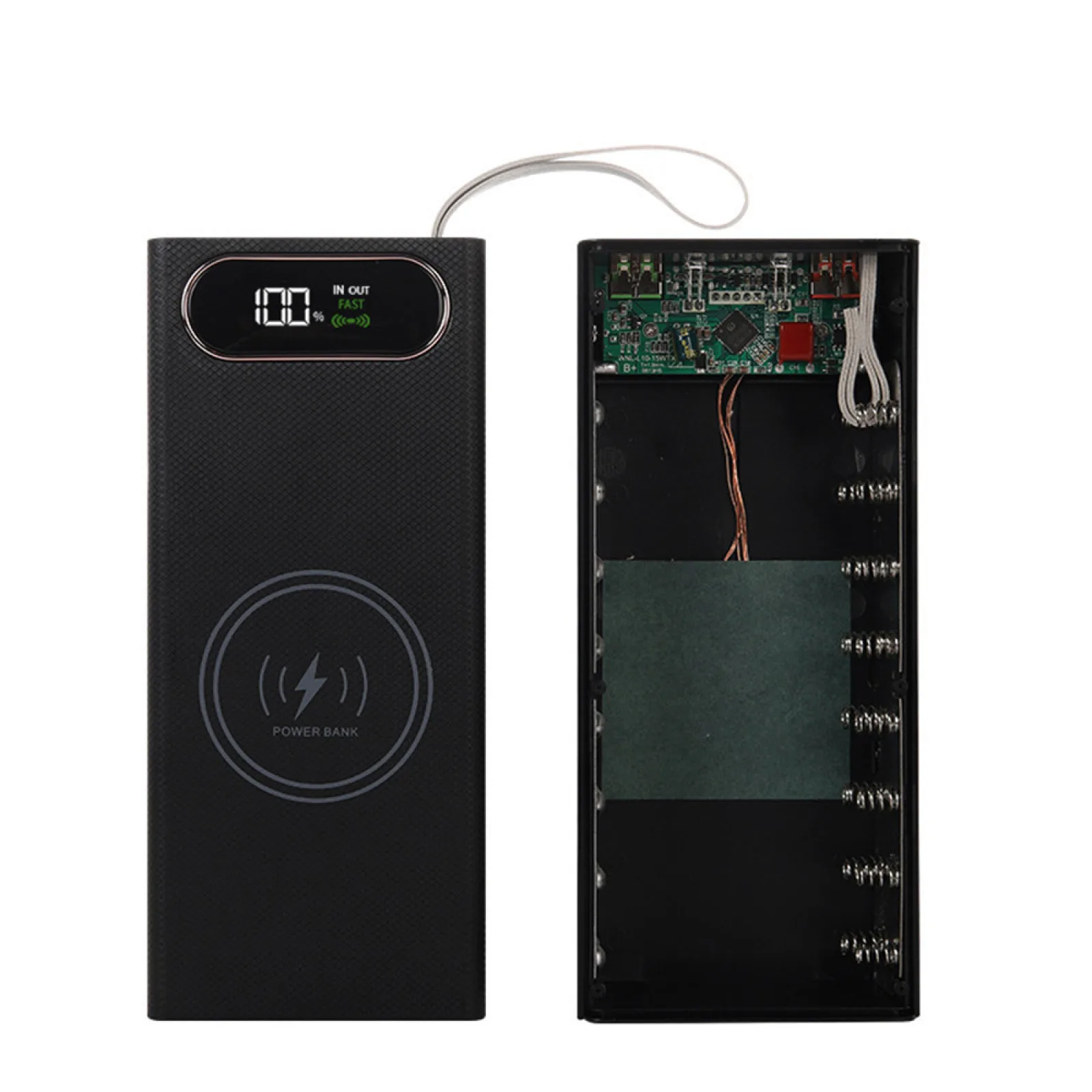 16 слотов 18650 Съемный чехол для аккумулятора 22,5 Вт PD Быстрая беспроводная зарядка DIY Корпус со светодиодной подсветкой Коробка для хранения аккумуляторов 18650
16 слотов 18650 Съемный чехол для аккумулятора 22,5 Вт PD Быстрая беспроводная зарядка DIY Корпус со светодиодной подсветкой Коробка для хранения аккумуляторов 18650