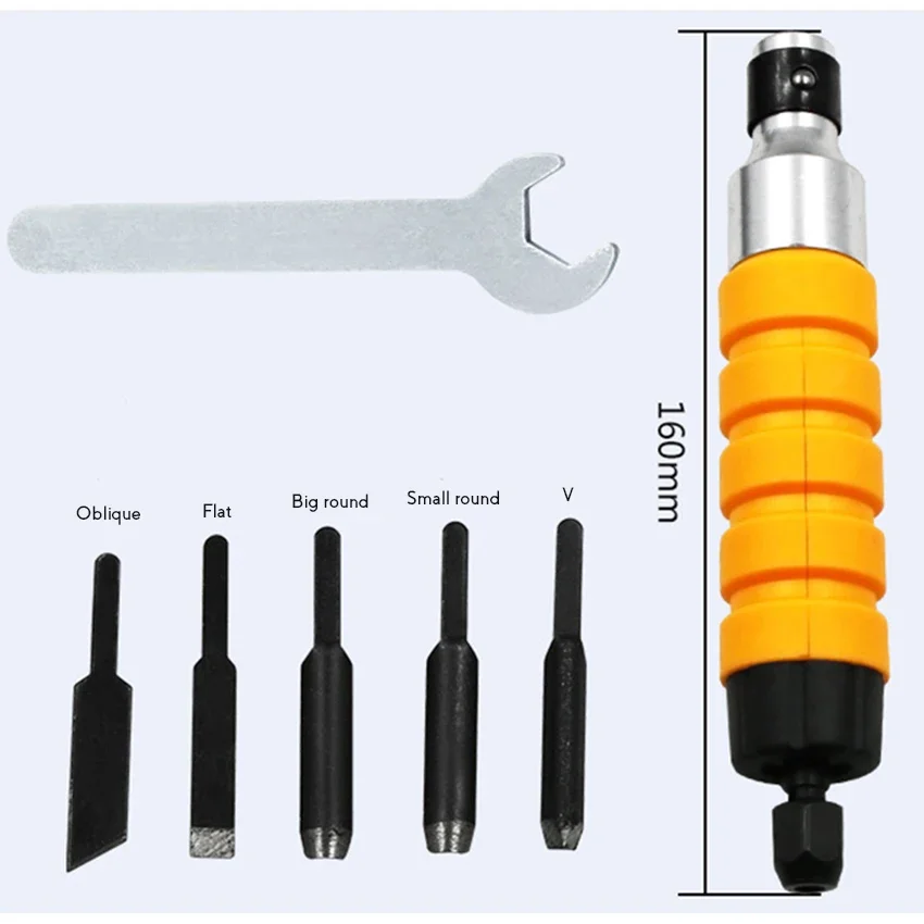 1 Set of Electric Chisel 5 Wood Carving Blades +1 Small Wrench Wood Carving Tool for Desktop Polishing Machine Hanging Mill
1 Set of Electric Chisel 5 Wood Carving Blades +1 Small Wrench Wood Carving Tool for Desktop Polishing Machine Hanging Mill
