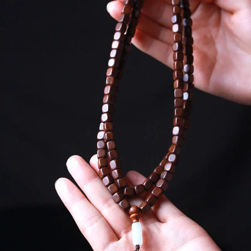 108 Beads Square Golden Phoebe Sandalwood Bracelet Agarwood Ebony Hetian Jade Unisex Necklace Gifts
108 Beads Square Golden Phoebe Sandalwood Bracelet Agarwood Ebony Hetian Jade Unisex Necklace Gifts