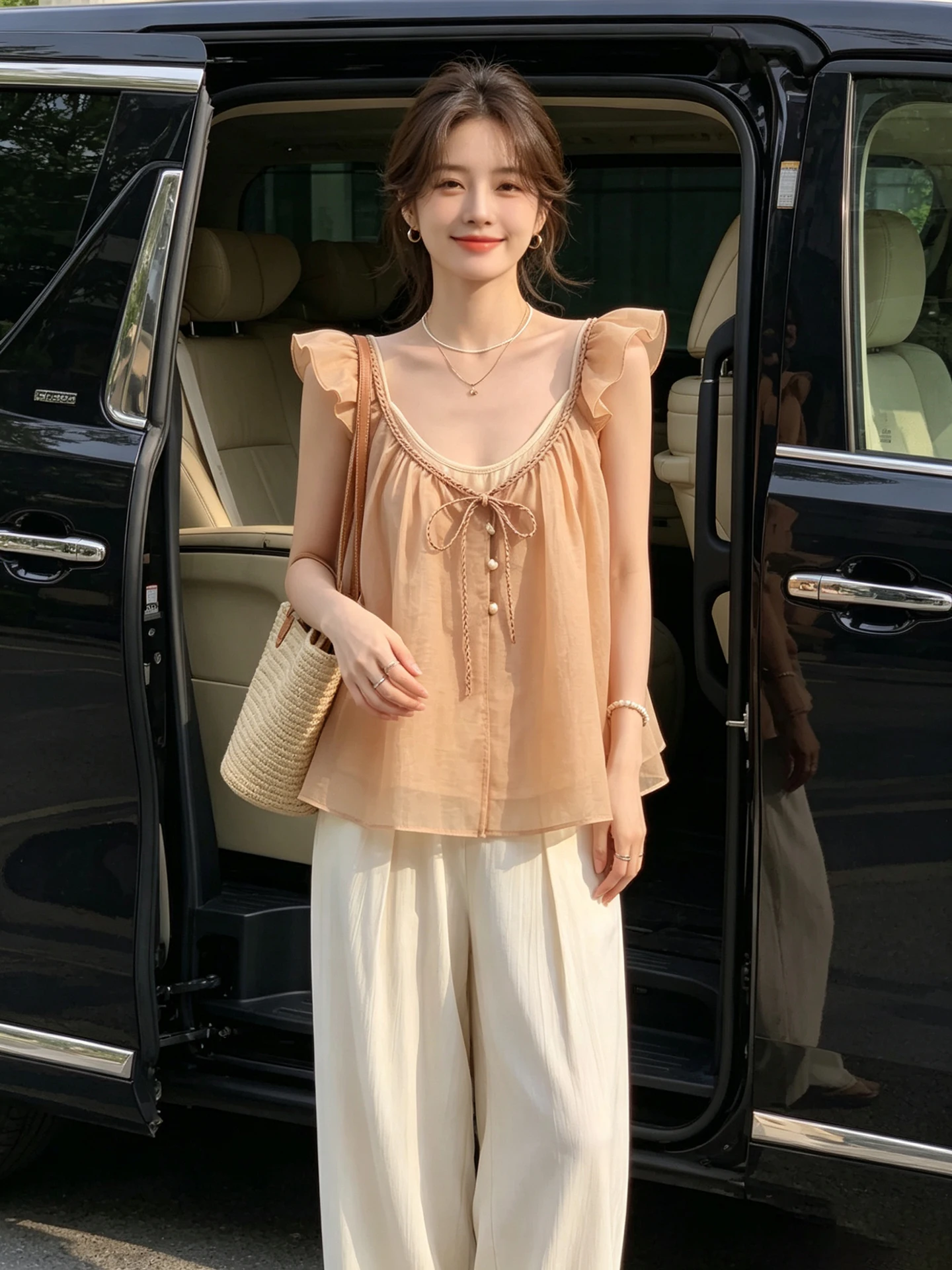 Korean Style Spicy Girl Layered Wear Tank Top And Vest Two-Piece Set Women Summer Loose Slimming Sleeve Doll Shirt
Korean Style Spicy Girl Layered Wear Tank Top And Vest Two-Piece Set Women Summer Loose Slimming Sleeve Doll Shirt