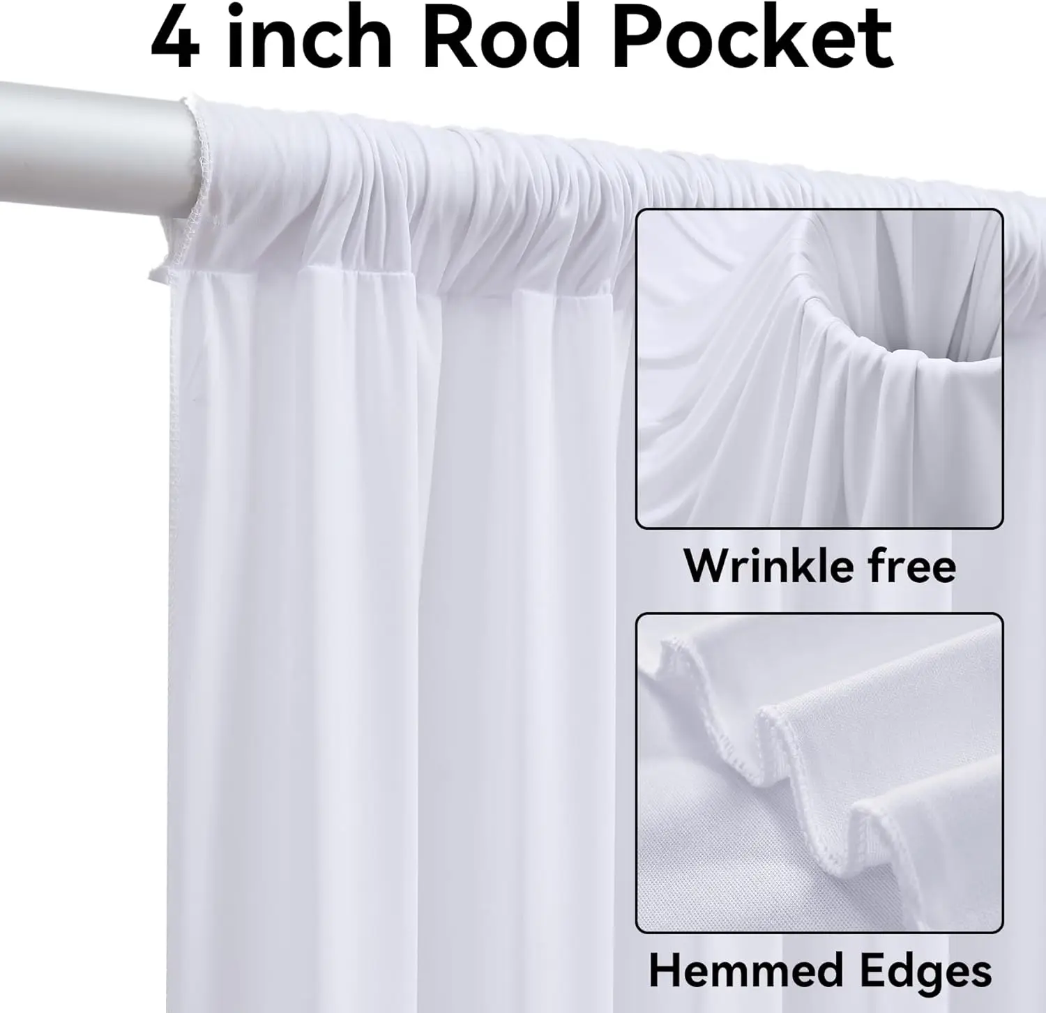 Белый фон 20 футов x 12 футов для вечеринок, без морщин, 4 панели, шелковистый полиэстер, длинные шторы для фотосъемки длиной 12 футов - горячая распродажа
Белый фон 20 футов x 12 футов для вечеринок, без морщин, 4 панели, шелковистый полиэстер, длинные шторы для фотосъемки длиной 12 футов - горячая распродажа