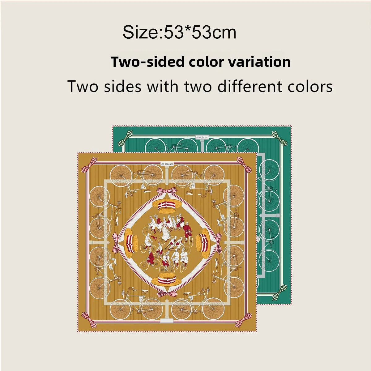 Summer New Style 53cm Women's Versatile Decorative Cuffed Double-Sided Color Different Small Silk Scarf Bandana Square Scarf
Summer New Style 53cm Women's Versatile Decorative Cuffed Double-Sided Color Different Small Silk Scarf Bandana Square Scarf