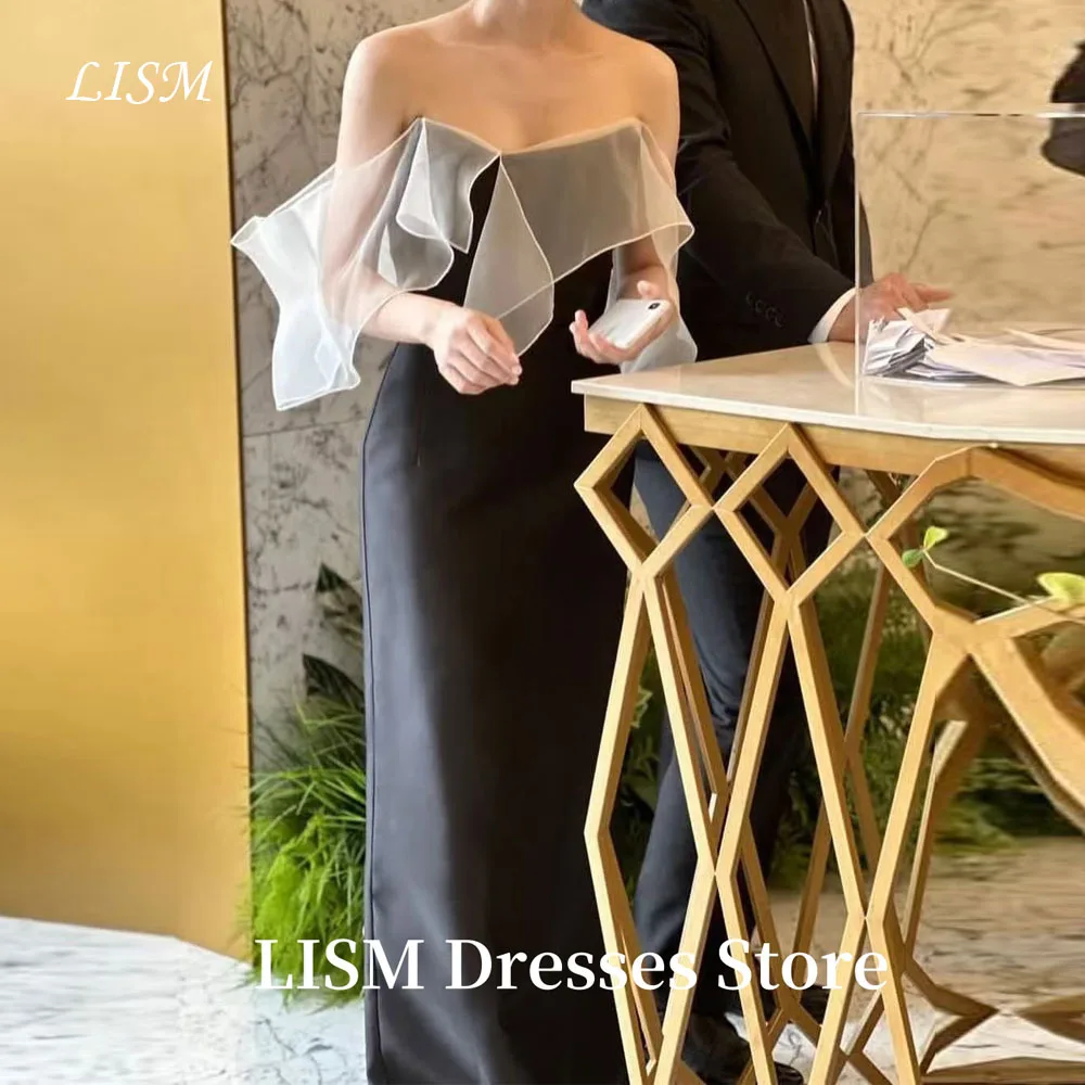 LISM Black A-Line Korea Wedding Dresses Photo Shoot Satin Strapless Floor Length Elegant Bridal Gowns웨딩드레스Customized Corsets
LISM Black A-Line Korea Wedding Dresses Photo Shoot Satin Strapless Floor Length Elegant Bridal Gowns웨딩드레스Customized Corsets