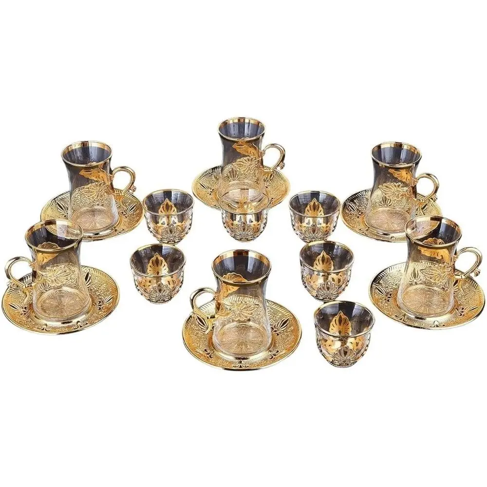 Handmade Turkish Tea Glasses Set of 6 with Saucer, Holder and Mırra Cups, Ottoman and AraCups or Serving Sets, Teatime, Dinner,
Handmade Turkish Tea Glasses Set of 6 with Saucer, Holder and Mırra Cups, Ottoman and AraCups or Serving Sets, Teatime, Dinner,