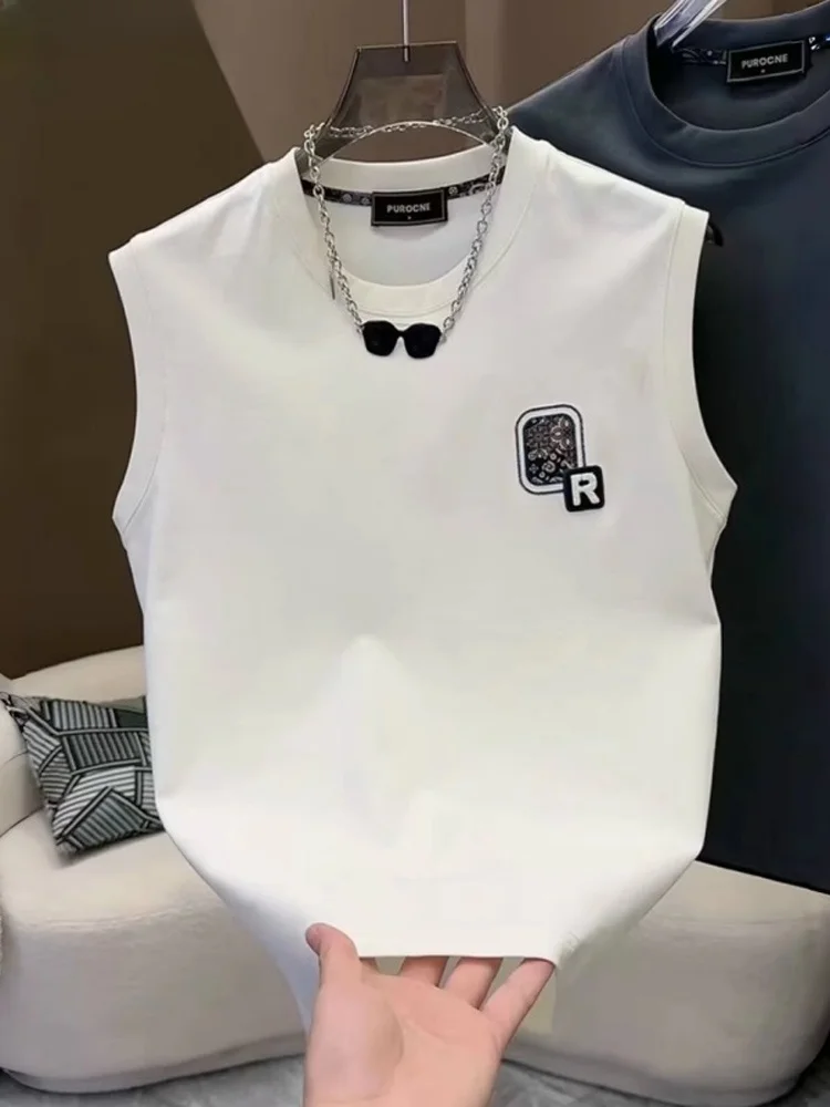 Мужская летняя тонкая спортивная футболка-безрукавка из высококачественного хлопка, новинка 2025 года, с принтом, дышащая, удобная, модная
Мужская летняя тонкая спортивная футболка-безрукавка из высококачественного хлопка, новинка 2025 года, с принтом, дышащая, удобная, модная