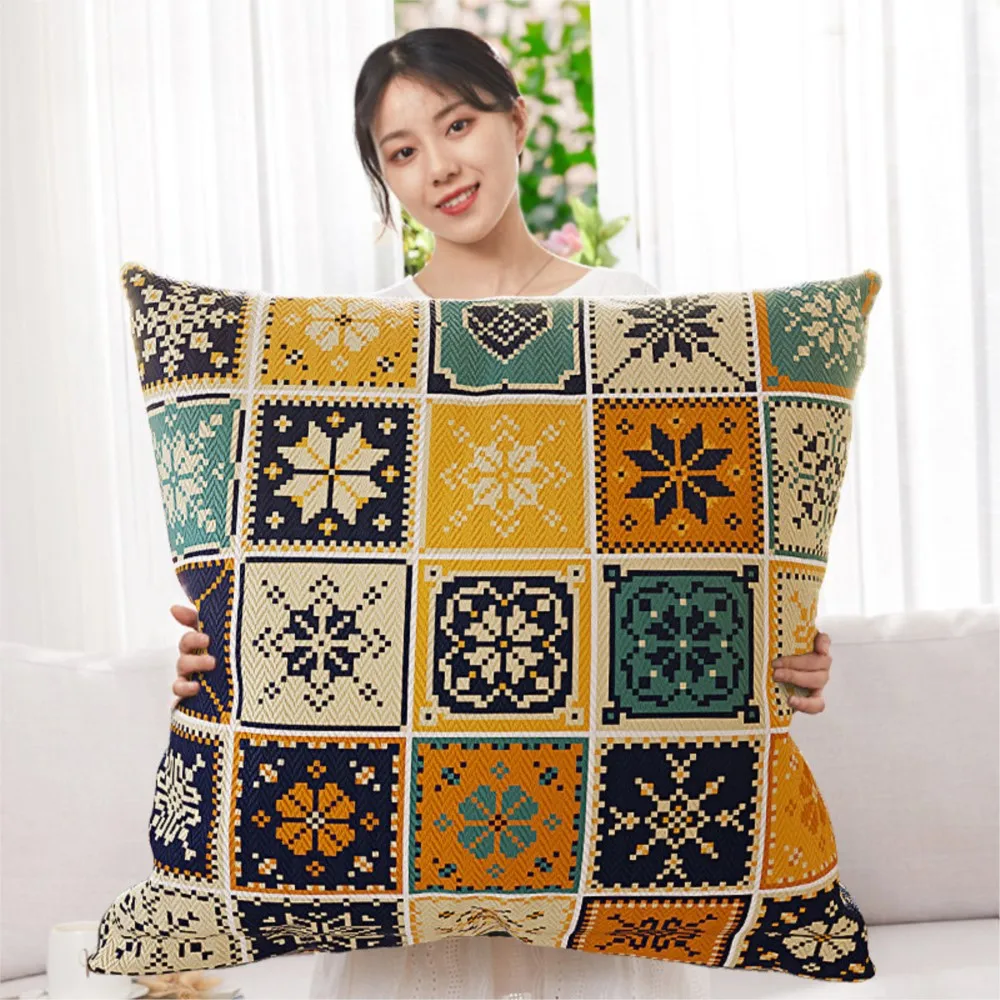 Home Decor American Style High-End Throw Pillow Cover Square Large Size Sofa Back Cushion Soft Decorative Backrest Pillow Pad
Home Decor American Style High-End Throw Pillow Cover Square Large Size Sofa Back Cushion Soft Decorative Backrest Pillow Pad
