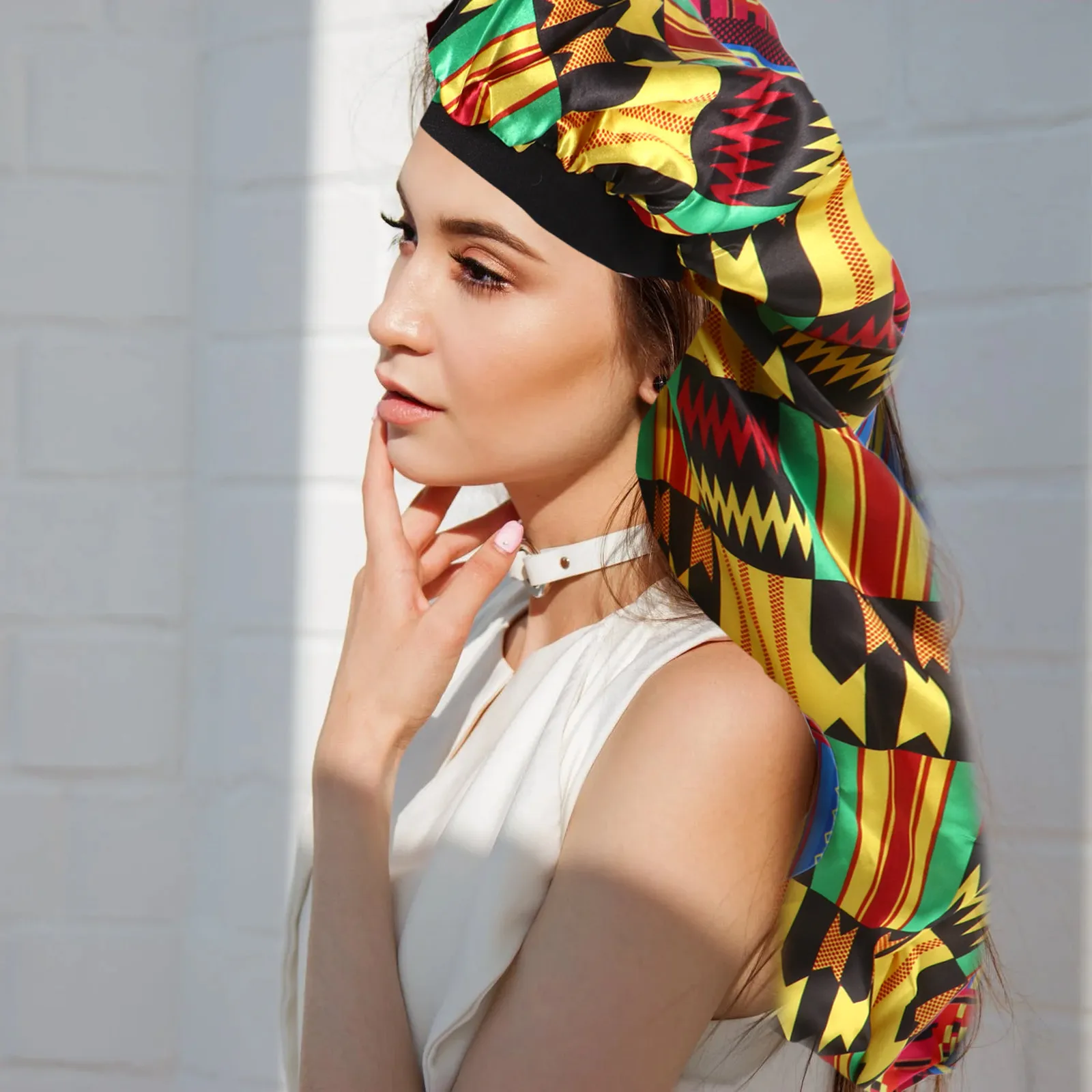 Комплект из 2 атласных шапочек для сна с принтом для ухода за длинными волосами, мягкие, удобные, дышащие
Комплект из 2 атласных шапочек для сна с принтом для ухода за длинными волосами, мягкие, удобные, дышащие