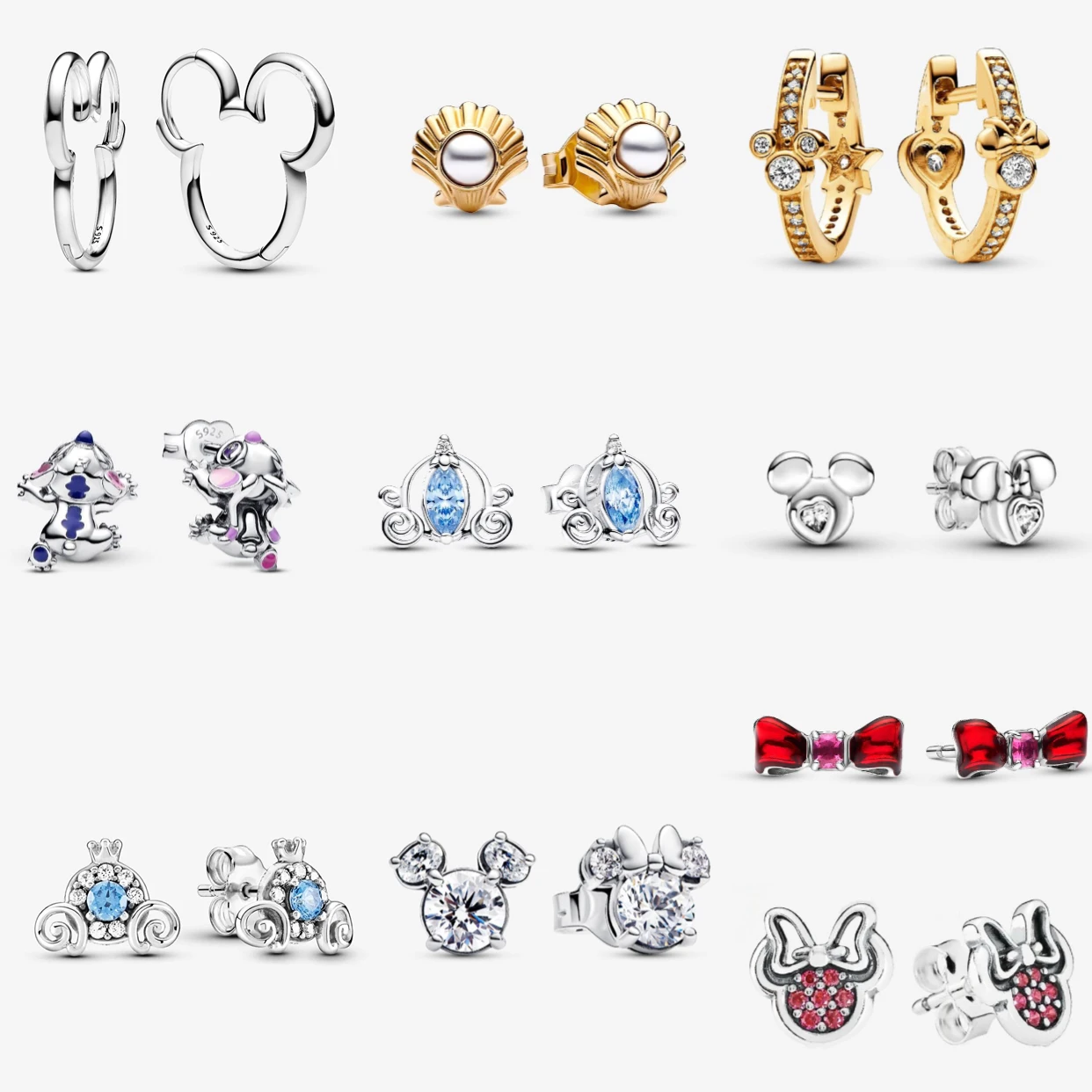 Disney 2025 Hot 925 Sterling Silver Double Heart Star Flower Zircon Earrings SuitableFor Ladies Charm Diy High Jewelry Gift
Disney 2025 Hot 925 Sterling Silver Double Heart Star Flower Zircon Earrings SuitableFor Ladies Charm Diy High Jewelry Gift