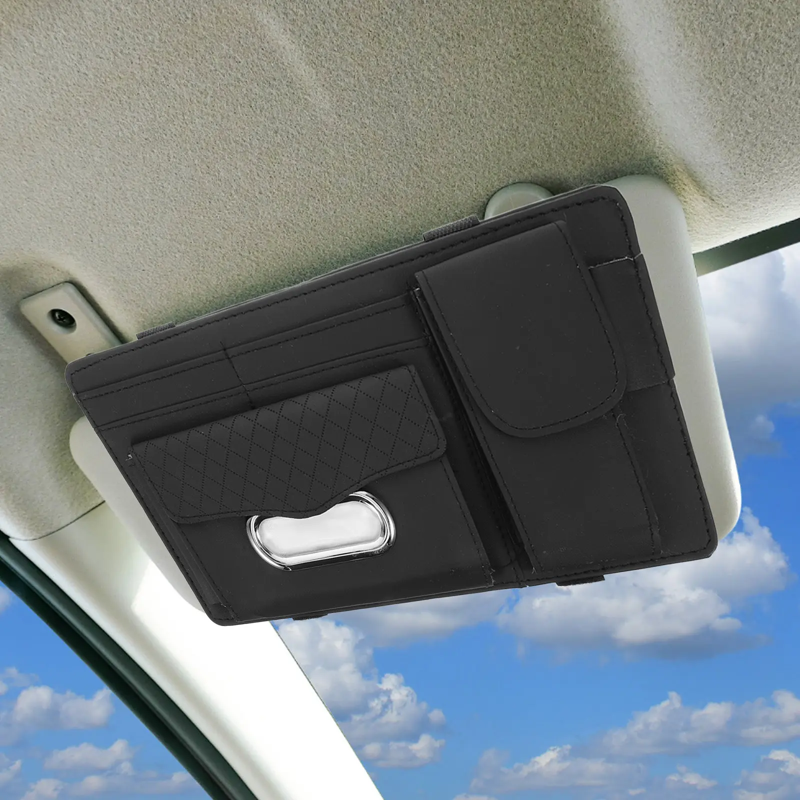 Car Sun Visor Organizer Multi Functional Vehicle Storage Sunglasses Holder Tissue Box Card Pocket Organizer Auto Interior
Car Sun Visor Organizer Multi Functional Vehicle Storage Sunglasses Holder Tissue Box Card Pocket Organizer Auto Interior
