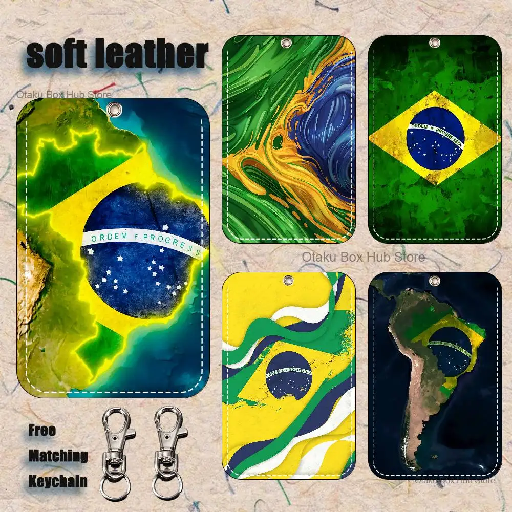Brazil flag aesthetic Pattern 1Pc PU Leather Card Holder Keychain Key Ring Door Lock Access Tags ID Card Case Keychain Card
Brazil flag aesthetic Pattern 1Pc PU Leather Card Holder Keychain Key Ring Door Lock Access Tags ID Card Case Keychain Card