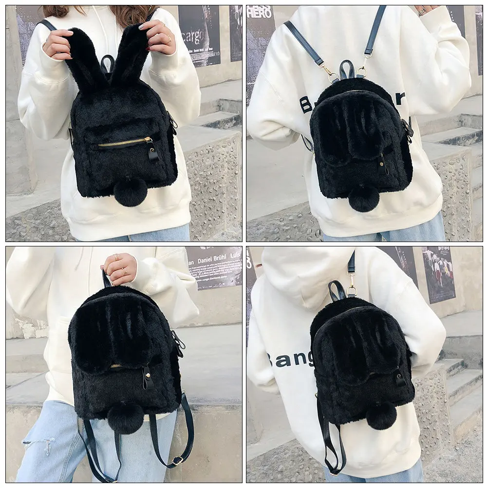 Рюкзак с кроличьими ушками для женщин и подростков, модный, милый, в мультяшном стиле, с большим отделением, удобными регулируемыми лямками, повседневный
Рюкзак с кроличьими ушками для женщин и подростков, модный, милый, в мультяшном стиле, с большим отделением, удобными регулируемыми лямками, повседневный