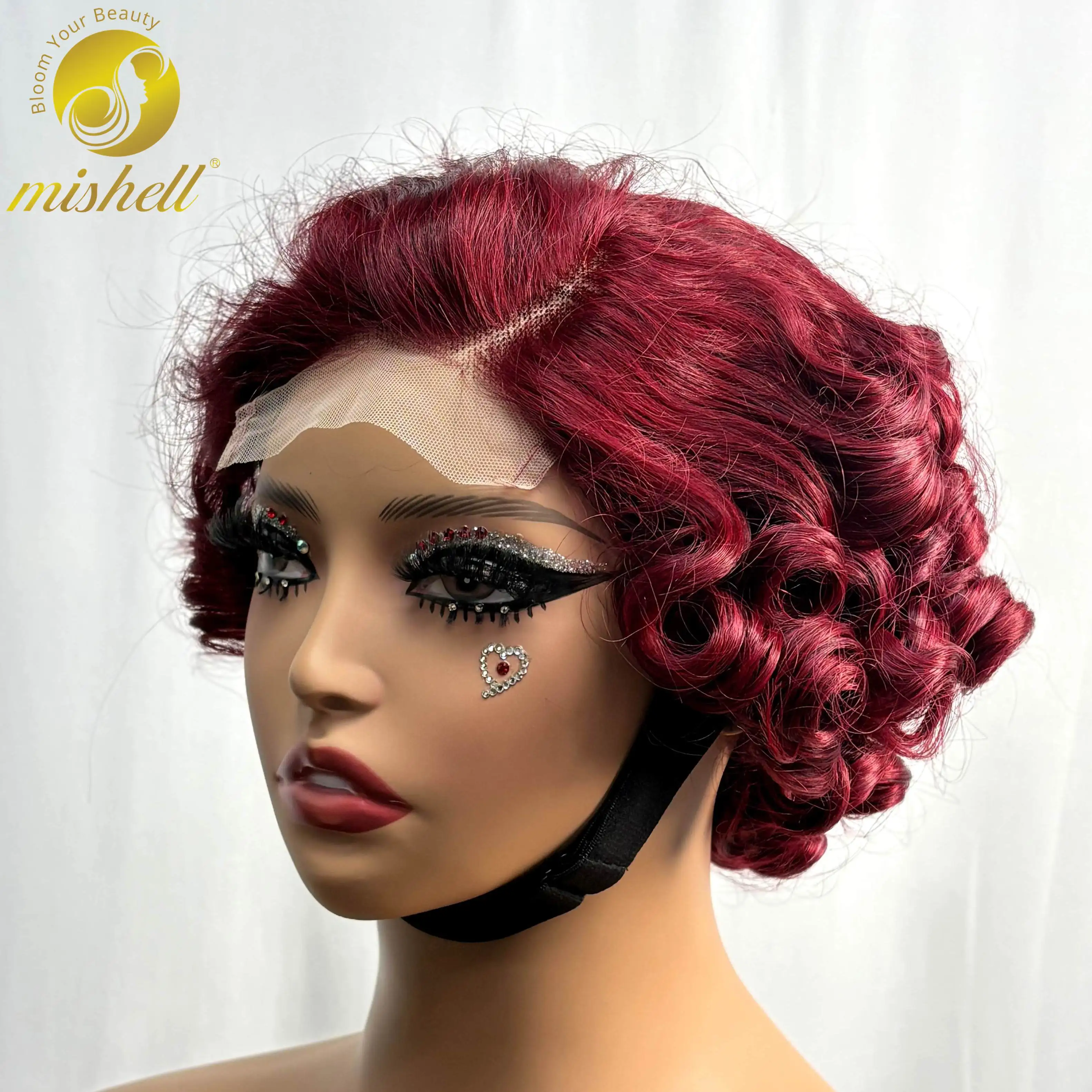 4x4 Transparent Lace Closure Burgundy 99J# Bouncy Curly Human Hair Wigs Short Side Part Loose Fumi Colored Bob Wigs for Women
4x4 Transparent Lace Closure Burgundy 99J# Bouncy Curly Human Hair Wigs Short Side Part Loose Fumi Colored Bob Wigs for Women
