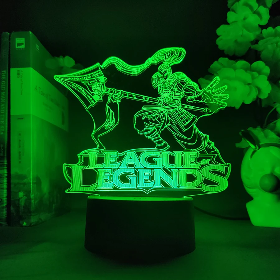 Игрушечная лампа Xin Zhao League of Legend, Крутое украшение для игровой комнаты, меняющее цвет, атмосфера, модель для детей, подарок для детей, USB
Игрушечная лампа Xin Zhao League of Legend, Крутое украшение для игровой комнаты, меняющее цвет, атмосфера, модель для детей, подарок для детей, USB