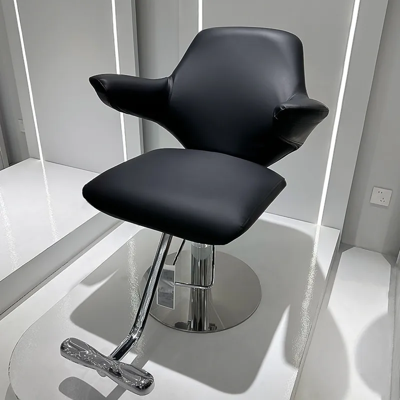 professional hairdressing chair minimalist modern black comfortable barber chair lifting rotating sillas para lashista furniture
professional hairdressing chair minimalist modern black comfortable barber chair lifting rotating sillas para lashista furniture