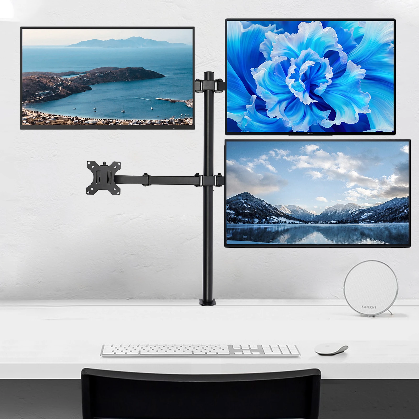 4-Way Monitor Swivel Arm Table Mount Holder, Multi Monitor Mount Stand Rack, Gaming Pc Vertical Desktop Computer Stand Rack
4-Way Monitor Swivel Arm Table Mount Holder, Multi Monitor Mount Stand Rack, Gaming Pc Vertical Desktop Computer Stand Rack