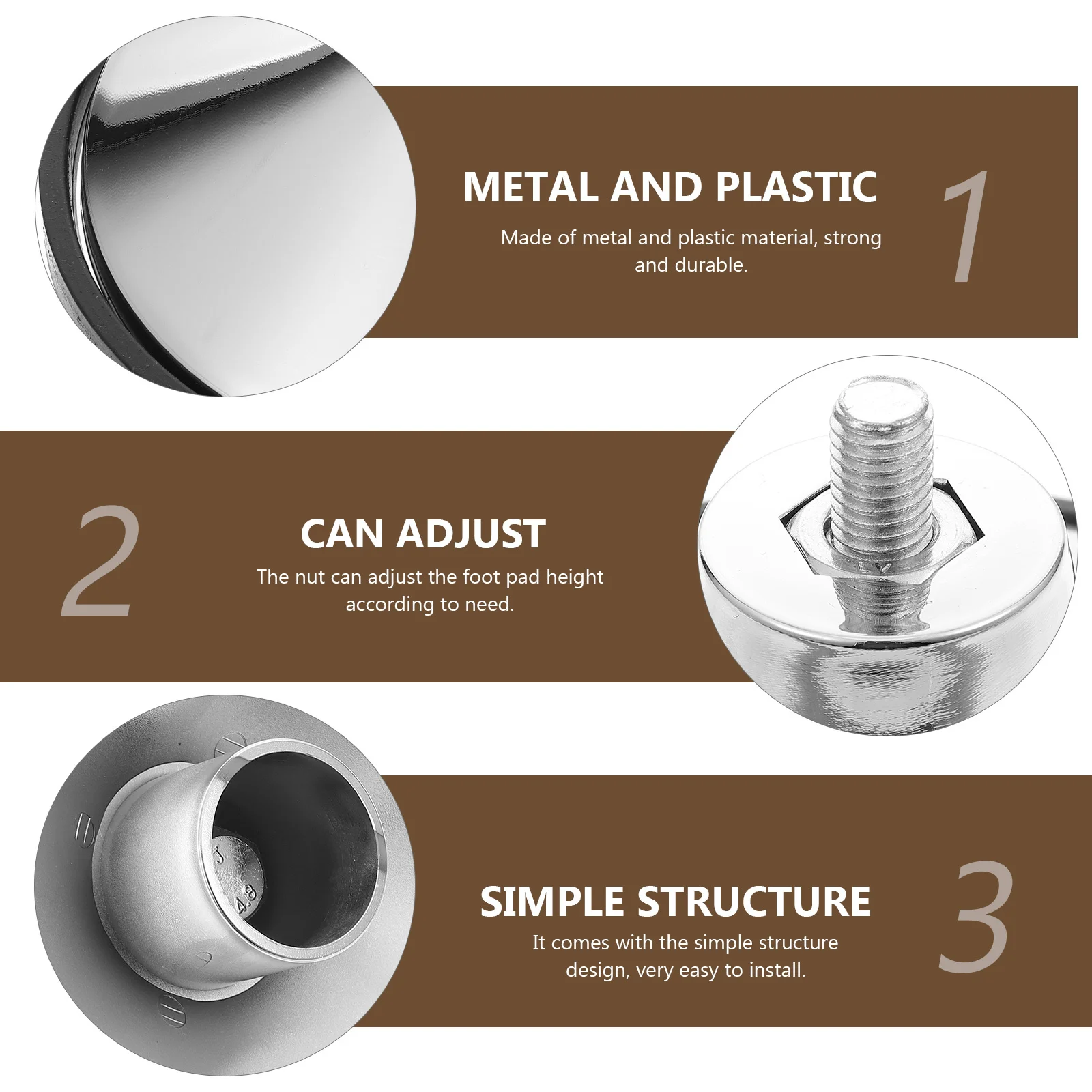 LIFKOME Adjustable Table Foot Leveling Pad for Dining Tables Chairs Sofa Furniture Anti- Floor
LIFKOME Adjustable Table Foot Leveling Pad for Dining Tables Chairs Sofa Furniture Anti- Floor