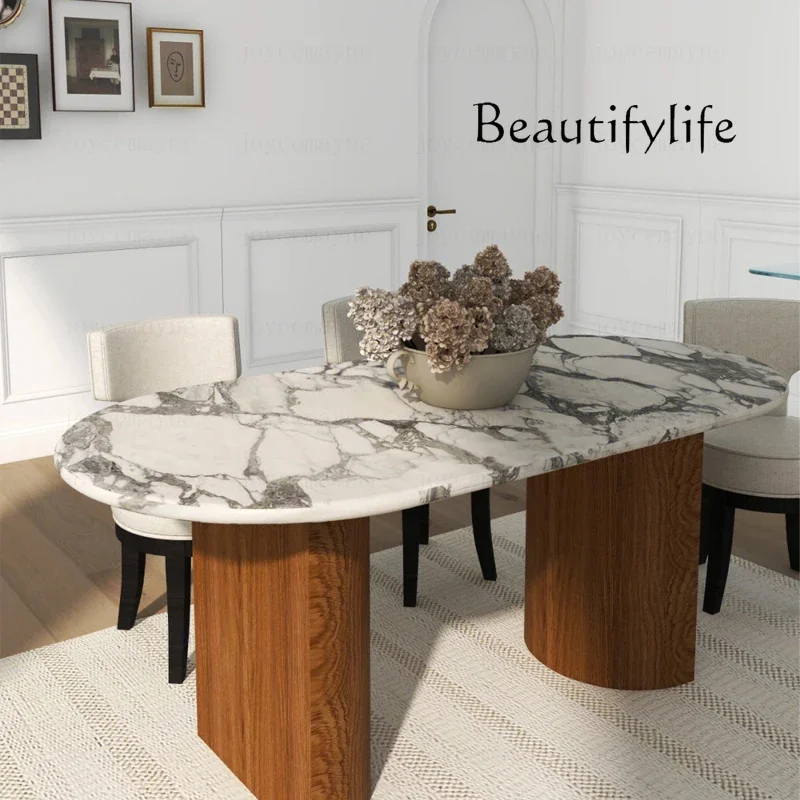 N40 Marble dining table Natural French Italian light luxury household minimalist cream wabi sabi wind dining table
N40 Marble dining table Natural French Italian light luxury household minimalist cream wabi sabi wind dining table