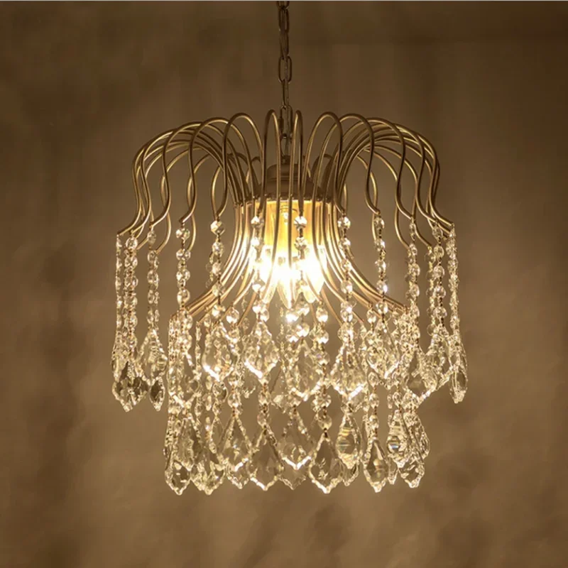 K9 crystal round modern chandelier small American Creative lamps living room kitchen island
K9 crystal round modern chandelier small American Creative lamps living room kitchen island