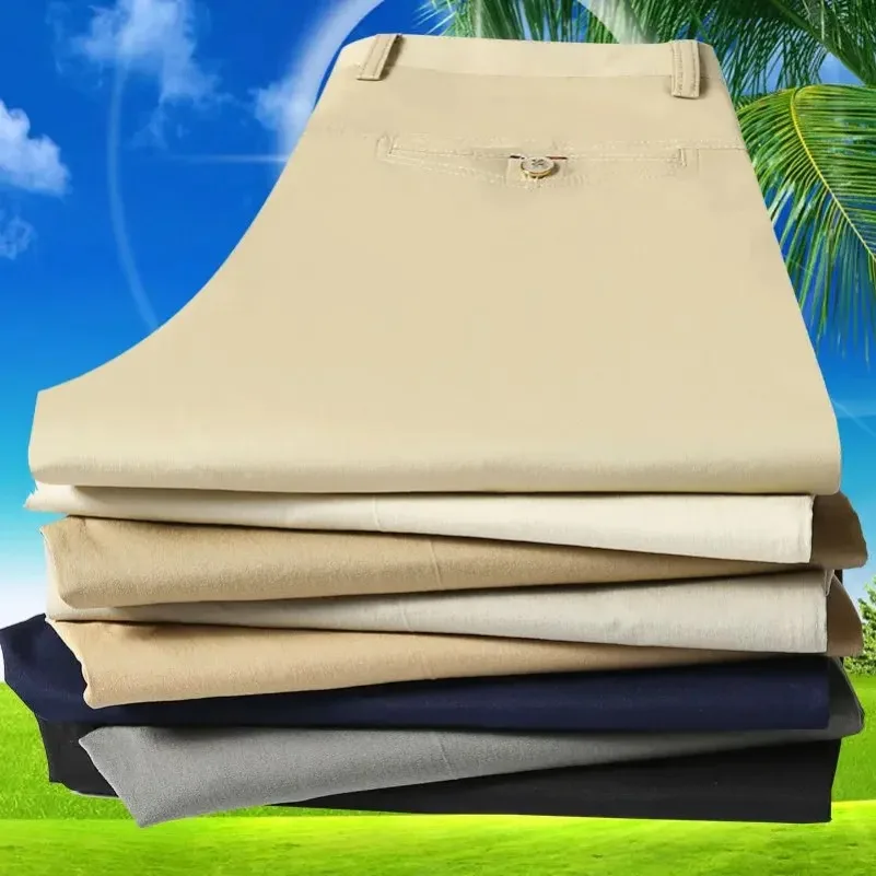 Spring Autumn 100% Cotton Men's Middle-aged Business Trousers Straight Slacks High Waist Dad's Thin Thick Casual Male Suit Pants
Spring Autumn 100% Cotton Men's Middle-aged Business Trousers Straight Slacks High Waist Dad's Thin Thick Casual Male Suit Pants