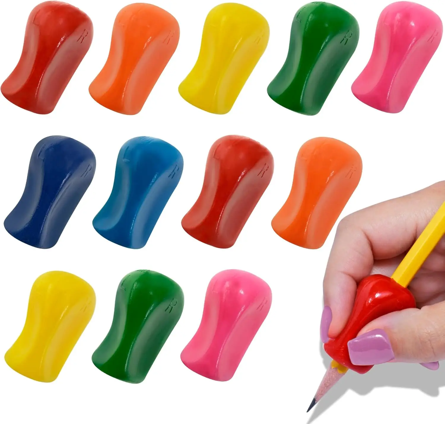 Ergonomic Pencil Grips, 12-Pack, for Righties & Lefties, Assorted Colors, Improves Handwriting & Reduces Fatigue
Ergonomic Pencil Grips, 12-Pack, for Righties & Lefties, Assorted Colors, Improves Handwriting & Reduces Fatigue