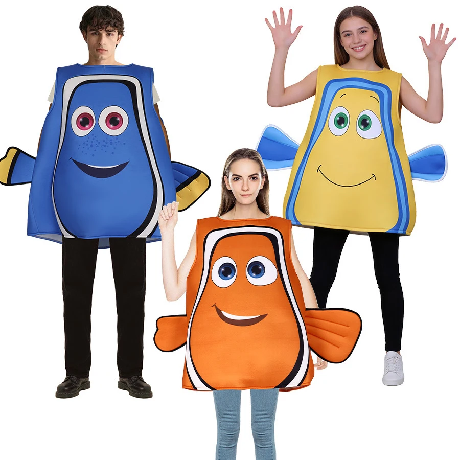 Adult Women Men Anime Find Nemo Dory Cosplay Costume Underwater Animal Clownfish Carnival Theme Party Role Playing Outfits
Adult Women Men Anime Find Nemo Dory Cosplay Costume Underwater Animal Clownfish Carnival Theme Party Role Playing Outfits