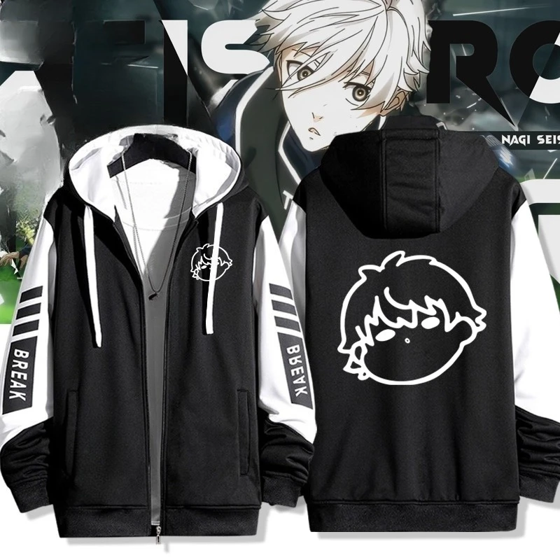 Аниме BLUE LOCK мультфильм принт на молнии женская/мужская толстовка с капюшоном Исаги Йоичи Наги Сейширо косплей куртка на молнии с капюшоном
Аниме BLUE LOCK мультфильм принт на молнии женская/мужская толстовка с капюшоном Исаги Йоичи Наги Сейширо косплей куртка на молнии с капюшоном