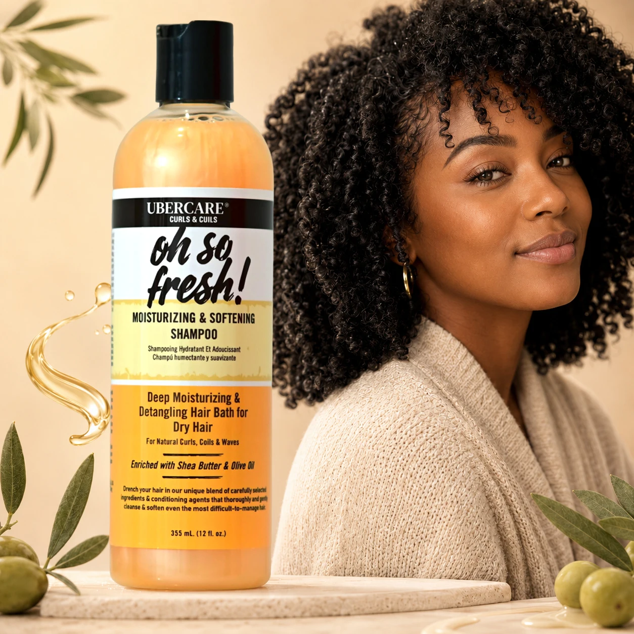 Moisturizing & Softening Shampoo for Dry Hair, Detangling Hair Cleanser with Shea Butter & Olive Oil for Curly Coily Hair
Moisturizing & Softening Shampoo for Dry Hair, Detangling Hair Cleanser with Shea Butter & Olive Oil for Curly Coily Hair
