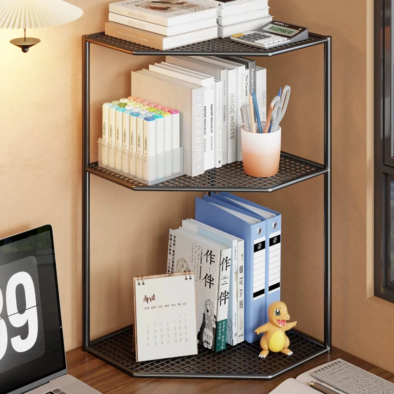 Corner rack Station Document storage rack Desk Multi-layer triangular book finishing rack
Corner rack Station Document storage rack Desk Multi-layer triangular book finishing rack