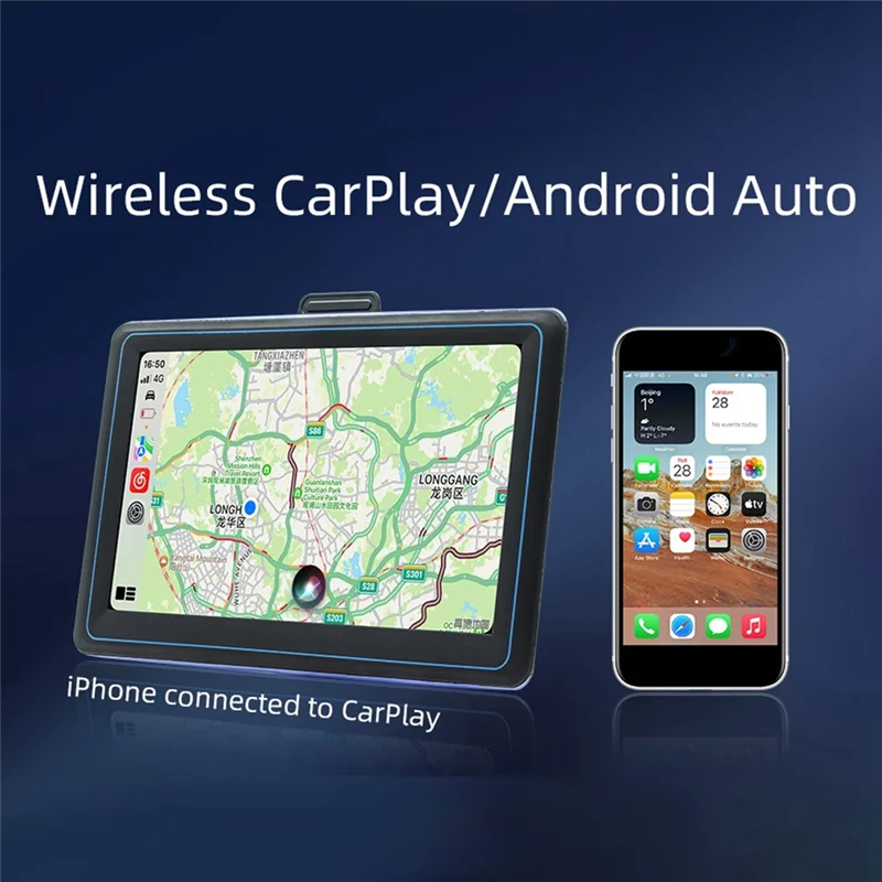 7Inch Car Touch Screen Wireless Carplay And Android Auto Car Portable Automatic Multimedia Player Navigation Screen Easy Install
7Inch Car Touch Screen Wireless Carplay And Android Auto Car Portable Automatic Multimedia Player Navigation Screen Easy Install