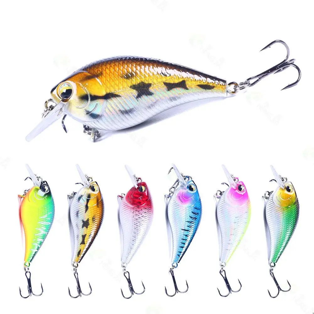 6Pcs/Set Portable 7cm/2.76in Fishing Lures 6# Treble Hook High-Strength Artificial Wobbler Sharp Square Bill Crankbait
6Pcs/Set Portable 7cm/2.76in Fishing Lures 6# Treble Hook High-Strength Artificial Wobbler Sharp Square Bill Crankbait