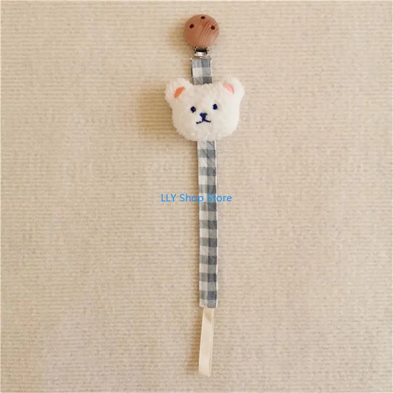 T8UD Cute-bear Pacifier Clip Cotton & Wooden Pacifier Holder Leash for Boys & Girls
T8UD Cute-bear Pacifier Clip Cotton & Wooden Pacifier Holder Leash for Boys & Girls