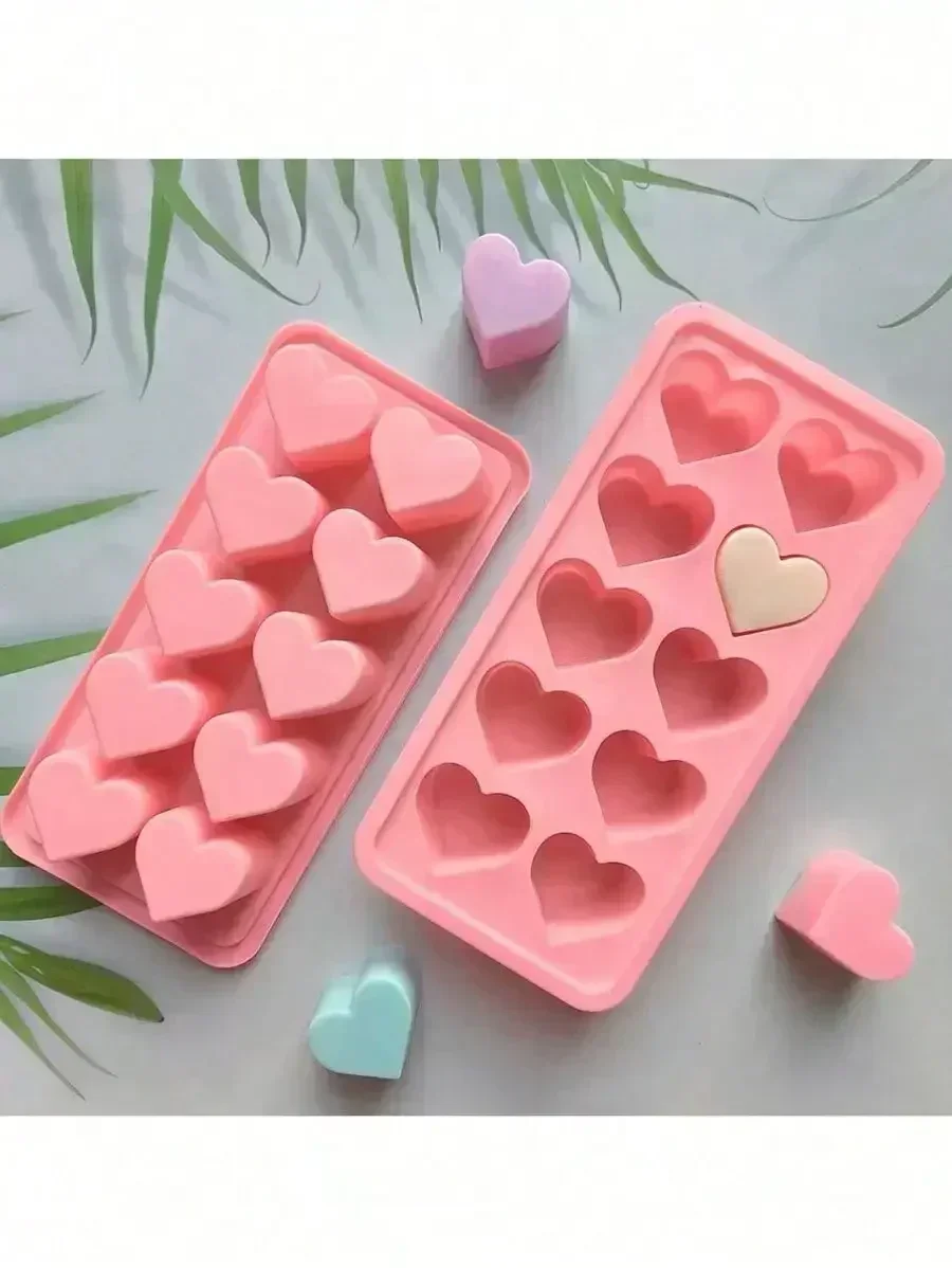 1pc Heart-Shaped Silicone Tray, Mold, For Beverage, Love-Shaped Mold, Chocolate, Candy Making Mold And Tray Back To School
1pc Heart-Shaped Silicone Tray, Mold, For Beverage, Love-Shaped Mold, Chocolate, Candy Making Mold And Tray Back To School