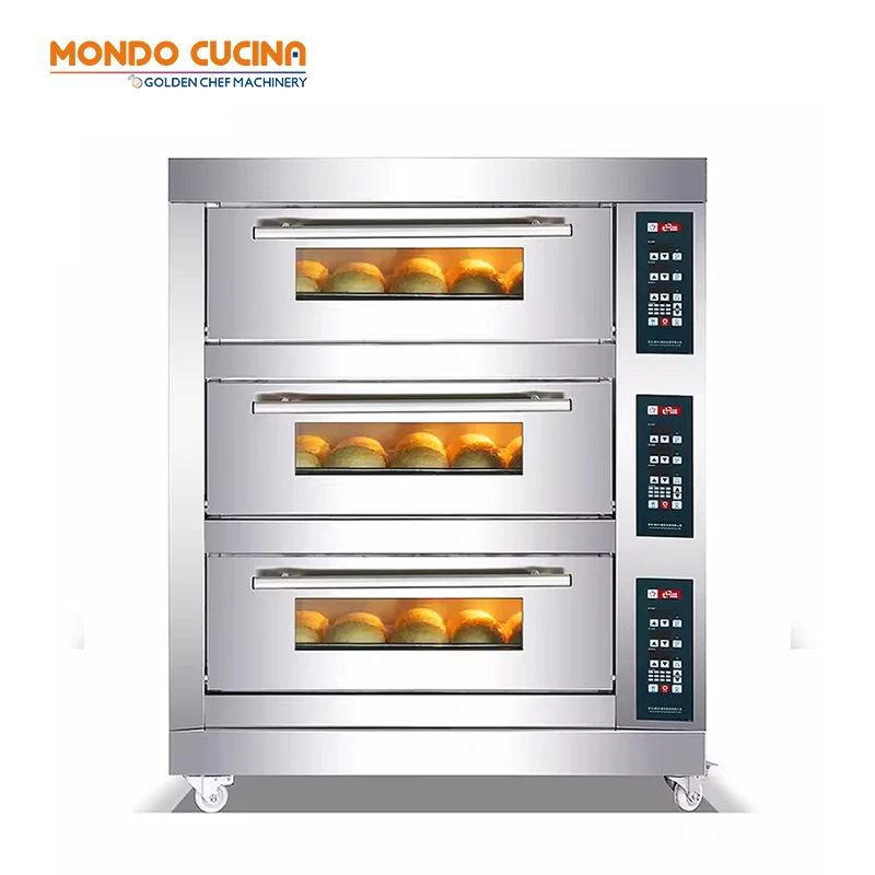 Big Commercial Three Layer Oven 3 Deck 6 Tray Deck Oven Bread Baking Machine Cake Industrial 6 Trays Bakery Oven
Big Commercial Three Layer Oven 3 Deck 6 Tray Deck Oven Bread Baking Machine Cake Industrial 6 Trays Bakery Oven