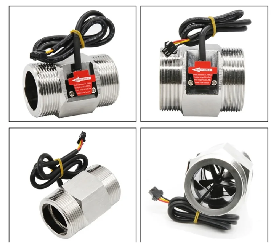 1/2" 3/4" 1'' 1-1/4'' 1-1/2'' 2 Inch Stainless Steel Hall Flow Sensor Water Flow Sensor Flowmeter Control Liquid Sensor Switch
1/2" 3/4" 1'' 1-1/4'' 1-1/2'' 2 Inch Stainless Steel Hall Flow Sensor Water Flow Sensor Flowmeter Control Liquid Sensor Switch