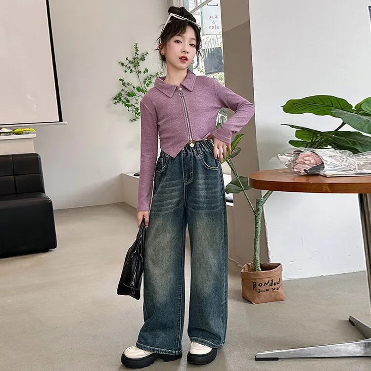 Girls Long-sleeved T-shirt Children 2024 New Autumn Collection Fashion Top Clothes Korean Simple Style Children T-shirt Top
Girls Long-sleeved T-shirt Children 2024 New Autumn Collection Fashion Top Clothes Korean Simple Style Children T-shirt Top