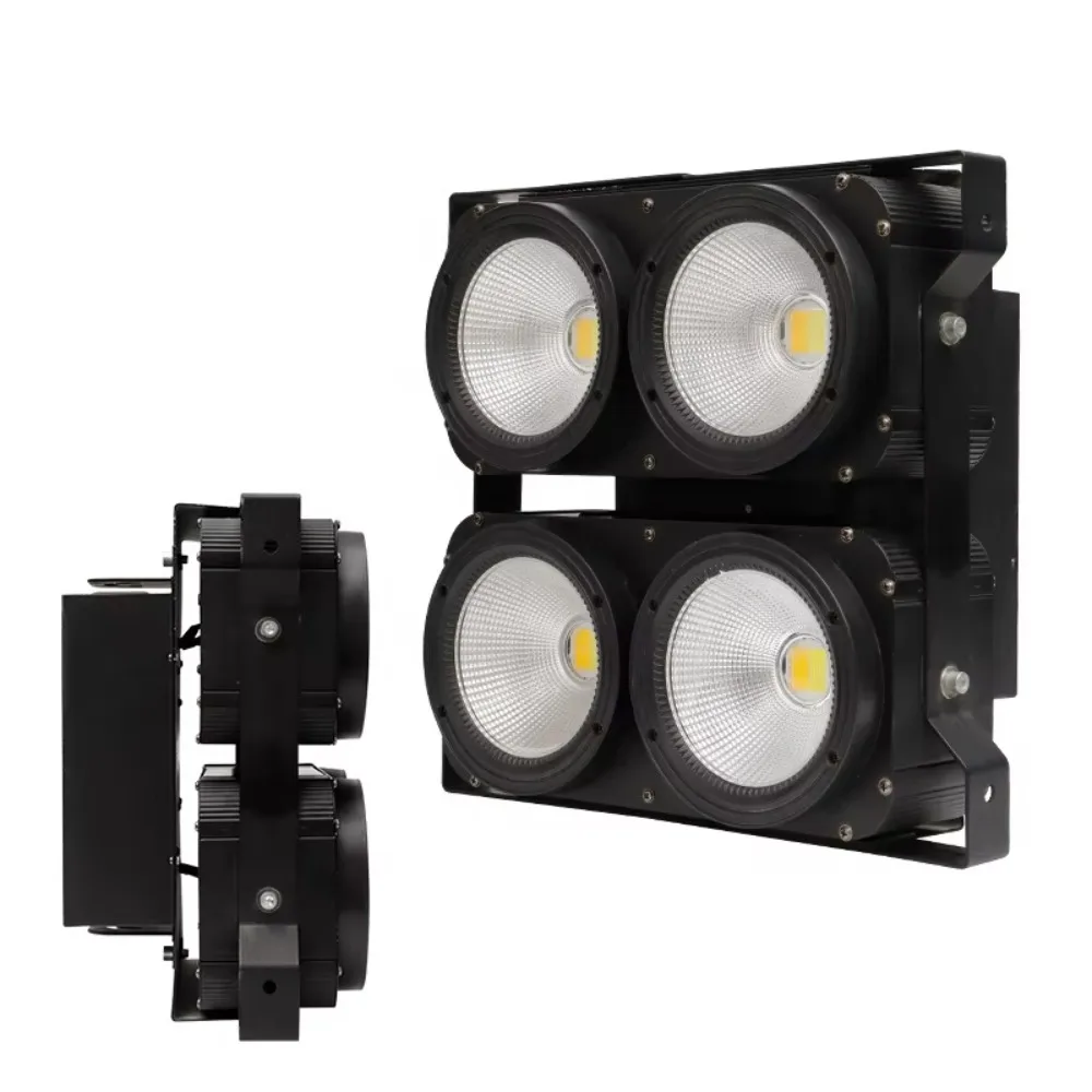 4x100W Tunable White COB Audience Blinder – DMX512, 3000K-6000K for Stage & Weddings
4x100W Tunable White COB Audience Blinder – DMX512, 3000K-6000K for Stage & Weddings