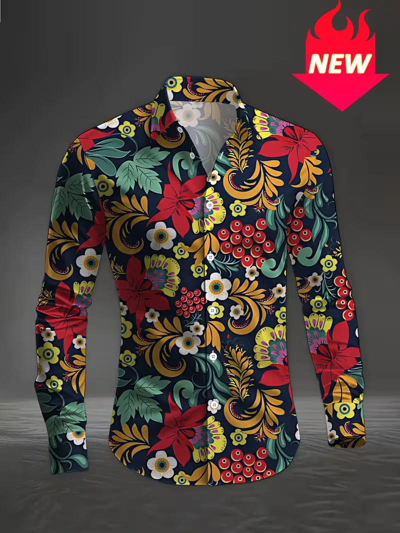 Новая модная мужская рубашка с длинным рукавом, повседневная маска, рубашка с длинным рукавом в стиле ретро, мужская рубашка с воротником на пуговицах
Новая модная мужская рубашка с длинным рукавом, повседневная маска, рубашка с длинным рукавом в стиле ретро, мужская рубашка с воротником на пуговицах